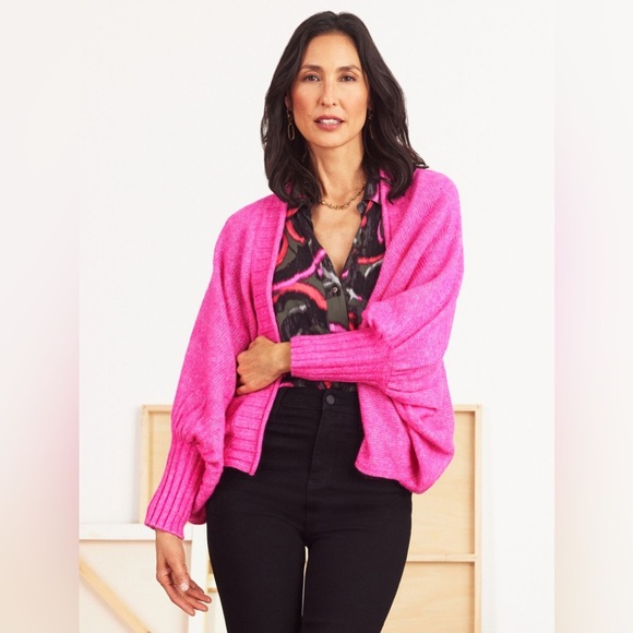 NIC+ZOE Pink COZY CRUSH CARDIGAN NWOT S/M MSRP $148 - Picture 1 of 8